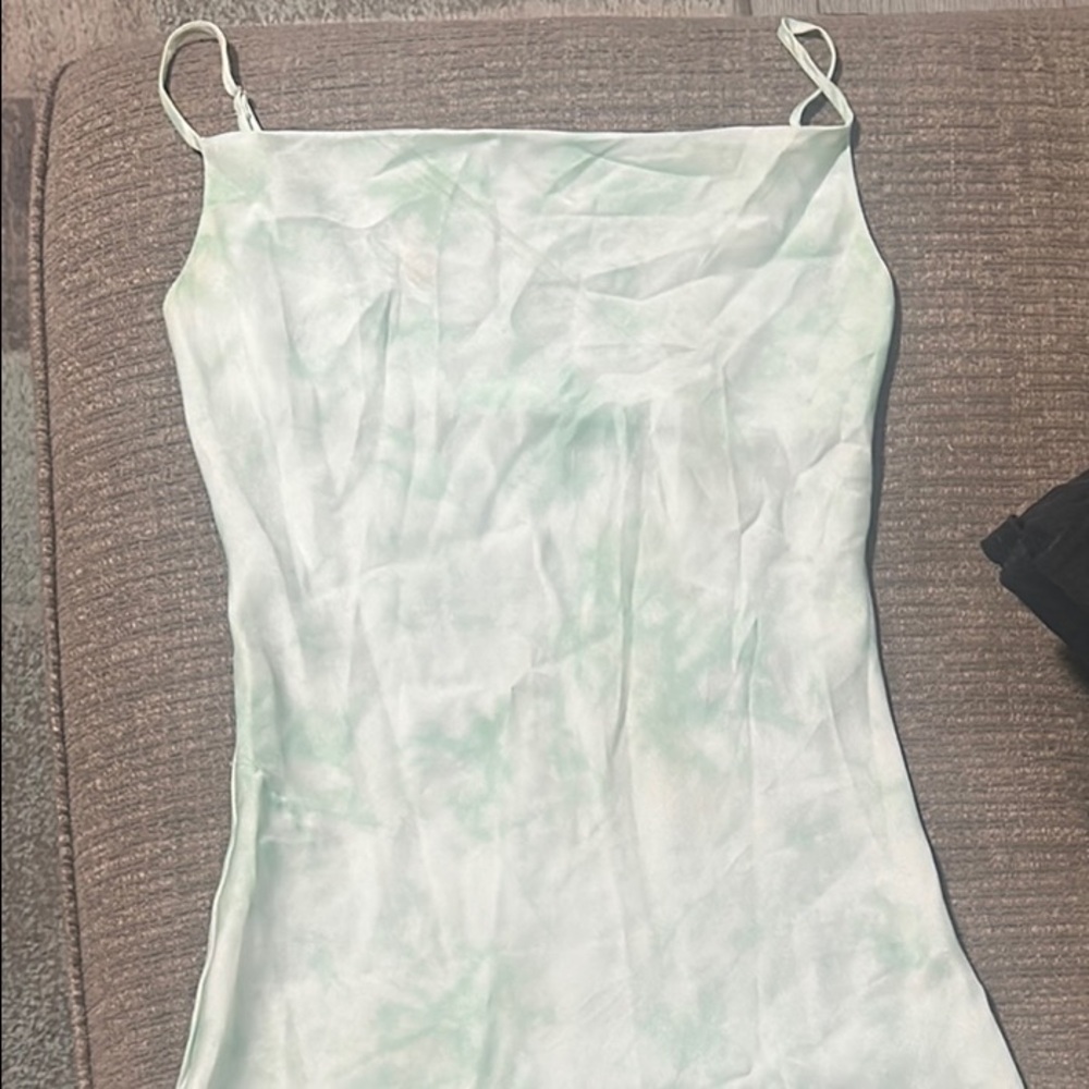 Audrey 3+1 mint green Spaghetti Strap Slip Dress